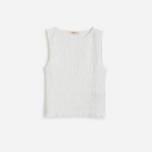 Madewell Smocked Boatneck Tank